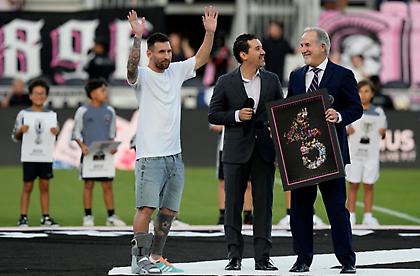 Βράβευσε τον Μέσι για το ρεκόρ τίτλων η Ίντερ Μαϊάμι-Νίκη με λυτρωτή Άλμπα