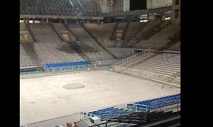 Οι εργασίες στο... νέο ΟΑΚΑ σε παρκέ, εξέδρες και cube!