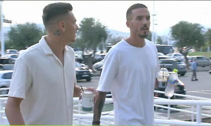 Στο ΟΑΚΑ για να στηρίξουν τον Παναθηναϊκό οι Κουρμπέλης και Χατζηγιοβάνης