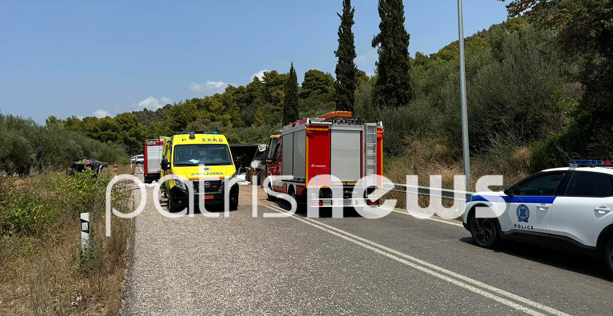 Πολύνεκρο τροχαίο στην εθνική οδό Κυπαρισσίας: Μάνα με μωρό ανάμεσα στα θύματα