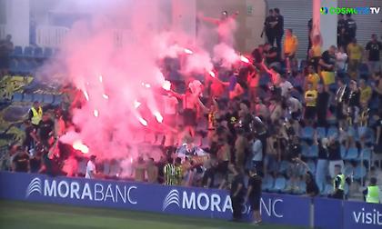 Έντονη η παρουσία των φίλων της ΑΕΚ στην Ανδόρα!