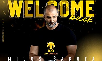 Επέστρεψε στην ΑΕΚ ο Μίλος Σάκοτα
