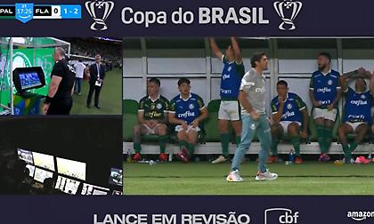 Σάλος με τον Αμπέλ Φερέιρα στη Βραζιλία: Πανηγύρισε με άσεμνη χειρονομία κόντρα στη Φλαμένγκο και αποβλήθηκε μέσω VAR