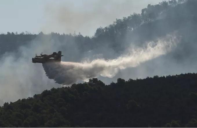Ρέθυμνο: Συνεχίζεται η μάχη με τις φλόγες- Σε διάσπαρτες εστίες η φωτιά
