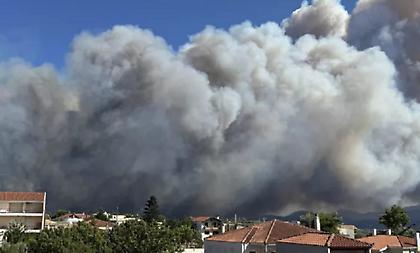 Σε δύο μέτωπα η φωτιά στον Βαρνάβα: Καίγονται σπίτια - Δεκάδες απεγκλωβισμοί πολιτών - Εκκενώνεται η Σταμάτα