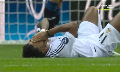 Η «οβίδα» του Ροντρίγκο τράνταξε το οριζόντιο δοκάρι της Αταλάντα στο 45+1'!