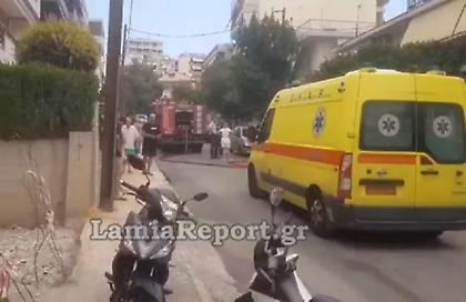 Πυρκαγιά σε πολυκατοικία στη Λαμία - Κινδύνευσε ηλικιωμένο ζευγάρι