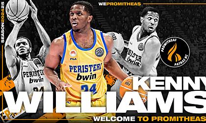 Στον Προμηθέα για τη νέα αγωνιστική σεζόν ο Κένι Γουίλιαμς