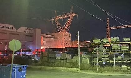 Έκρηξη τα ξημερώματα στον υποσταθμό της ΔΕΗ στα Τρίκαλα