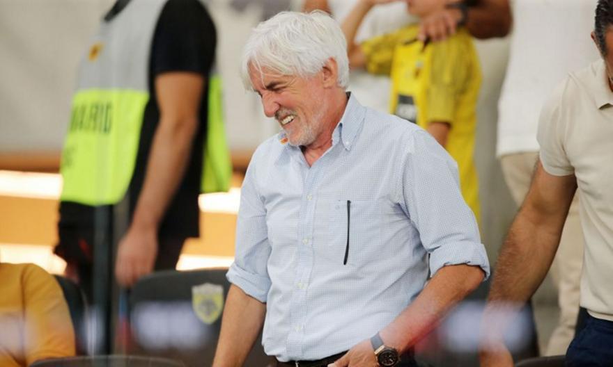 Στην «OPAP Arena» για να παρακολουθήσει το ΑΕΚ-Λαμία ο Γιοβάνοβιτς