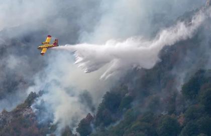 Καβάλα: Συνεχίζεται για 7η μέρα η επιχείρηση κατάσβεσης της φωτιάς στο Παγγαίο