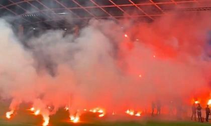 Διεκόπη για μισή ώρα το Ολίμπια-Ριέκα λόγω επεισοδίων!