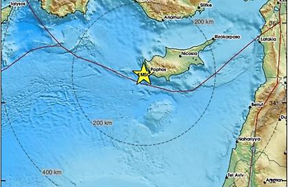 Σεισμός 4,9 Ρίχτερ αναστάτωσε την Κύπρο