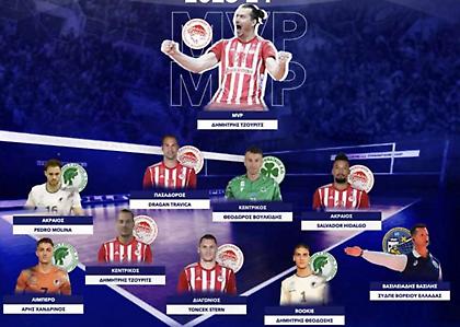 Οι κορυφαίοι της περυσινής σεζόν στη Volley League ανδρών