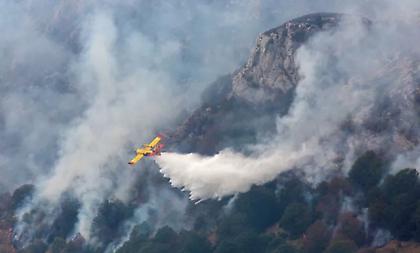 Φωτιά στους Αγίους Θεοδώρους στον Αλμυρό Μαγνησίας - Σηκώθηκαν 6 εναέρια