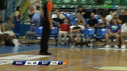 Γατί έκανε ντου στο παρκέ και διέκοψε το Μακάμπι-Μπάγερν!