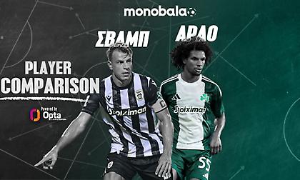 Σβαμπ-Αράο: Η απόλυτη σύγκριση των δύο «βράχων» του ντέρμπι ΠΑΟΚ-Παναθηναϊκός