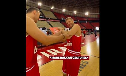 Το πείραγμα του Μιλουτίνοφ στον Βεζένκοφ για την κάρτα του στο fantasy της Ευρωλίγκας!