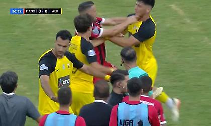 «Άναψαν τα αίματα» με σύρραξη μεταξύ των ποδοσφαιριστών στο Παναχαϊκή-ΑΕΚ Β'