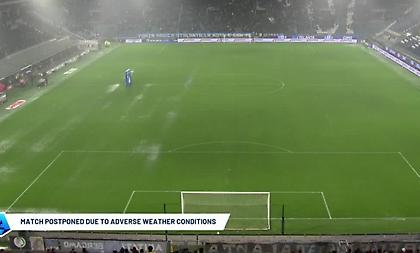 Οριστική αναβολή στο Αταλάντα-Κόμο, η βροχή δεν επιτρέπει να παιχθεί ποδόσφαιρο