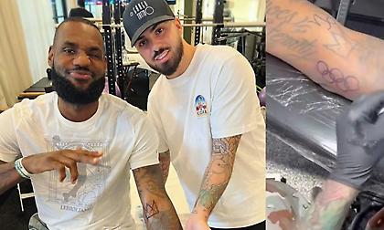 Λεμπρόν Τζέιμς: Έκανε τατουάζ τους Ολυμπιακούς Κύκλους