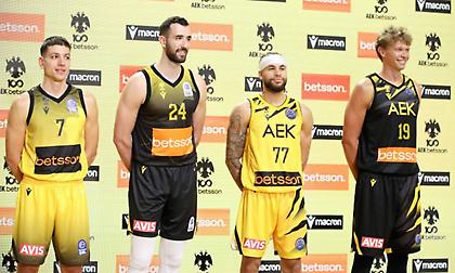 Παρουσίασε τις νέες εμφανίσεις της η AEK Betsson BC!