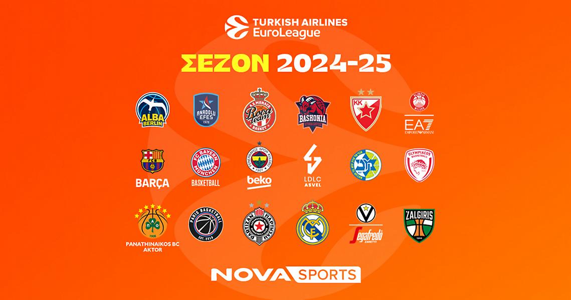 Η EuroLeague με τον πρωταθλητή Ευρώπης Παναθηναϊκό AKTOR και τον Ολυμπιακό κάνει τζάμπολ στο παρκέ του Novasports!