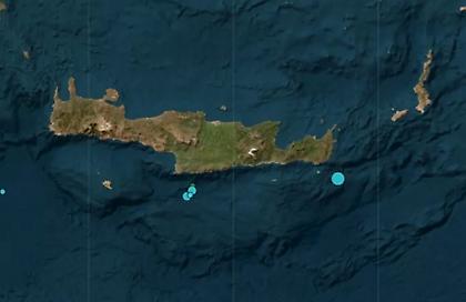 Σεισμός στην Κρήτη -  4,4 Ρίχτερ ανοιχτά της Σητείας