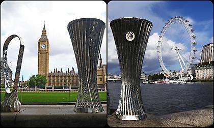 «Και το Λονδίνο κόκκινο, Ολυμπιακέ»: Στο… Bιg Ben οι ευρω-κούπες!