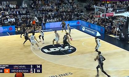 Μαγική ντρίπλα και alley oop πάσα από τον Νάντο Ντε Κολό!