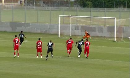 Το πέναλτι του Κανίς με το οποίο άνοιξε το σκορ ο ΠΑΟΚ Β στην έδρα του Καμπανιακού