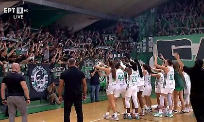 «Χόρτο μαγικό» και αποθέωση για τα κορίτσια του Παναθηναϊκού από τους φίλους της ομάδας στο «Παύλος Γιαννακόπουλος»