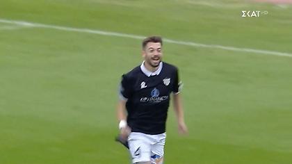 Προβάδισμα στο φινάλε του ημιχρόνου με ξερό σουτ του Παμλίδη για την Καλαμάτα