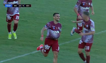 Η προβολή του Παπαγεωργίου για το 2-0 της ΑΕΛ στο ματς με τη Νίκη Βόλου
