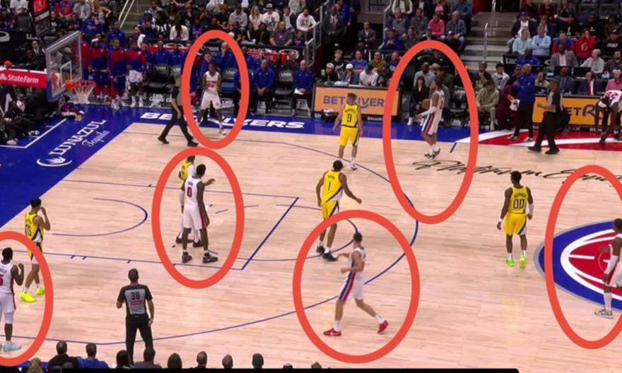 Πίστονς: Αγωνίστηκε με 6 παίκτες κόντρα στους Πέισερς