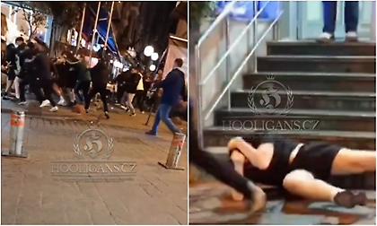 Άγριες συμπλοκές οπαδών της Φενέρ και της Γιουνάιτεντ στην Κωνσταντινούπολη