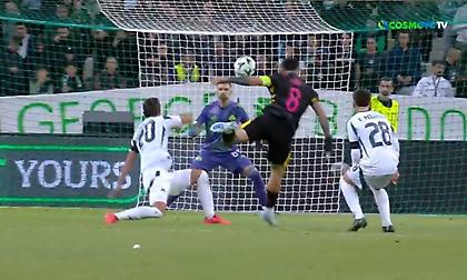 Εντυπωσιακή επέμβαση του Ντραγκόφσκι σε δυνατό σουτ του Έντσο Φερνάντες