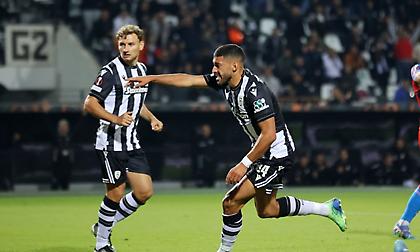 To γκολ του Τισουντάλι με ωραία κεφαλιά χάρη στο οποίο ο ΠΑΟΚ μείωσε 2-1