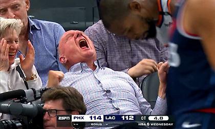 Ζήτω η τρέλα! Ο ιδιοκτήτης των Κλίπερς έδωσε show στο ματς με Σανς αλλά ξενέρωσε στο τέλος