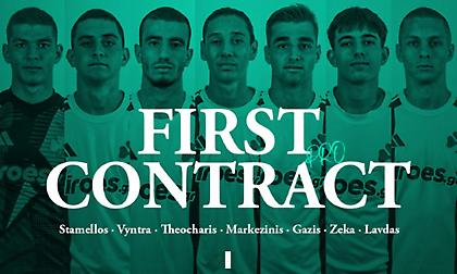 Παναθηναϊκός: Υπέγραψαν επαγγελματικά συμβόλαια επτά ποδοσφαιριστές της «πράσινης» ακαδημίας