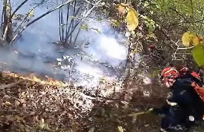 Συνεχίζεται η μάχη με την φωτιά στο Παγγαίο: Καίει κλαδιά και φύλλα- 285 δασοκομάντος στο σημείο