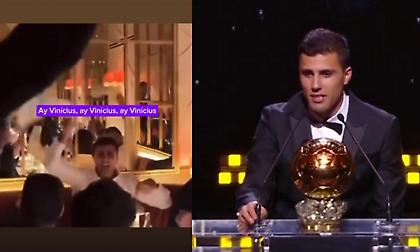 «Ciao Βινίσιους»: Ο Ρόδρι τραγουδούσε ειρωνικά για τον… αντίζηλό του