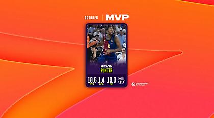 MVP Οκτωβρίου στην Ευρωλίγκα ο Πάντερ