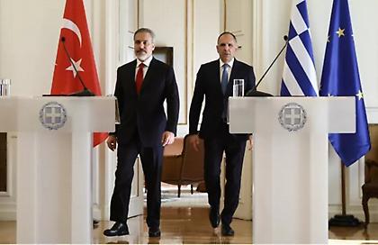 Δηλώσεις Γεραπετρίτη - Φιντάν: «Οι επαφές μας αποκτούν πλέον μια κανονικότητα - Έχουμε διαφορά απόψεων στο Αιγαίο»