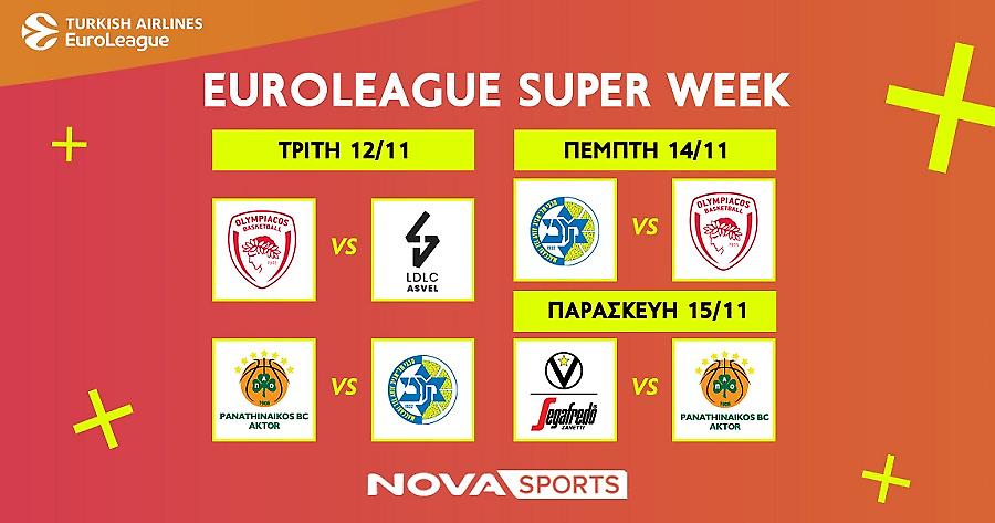EuroLeague: «Διαβολοβδομάδα» Part III στο παρκέ του Novasports!