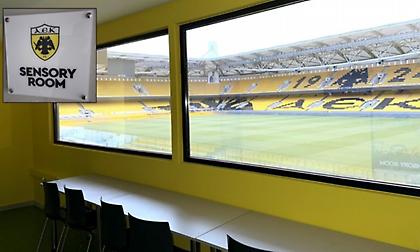 Εγκαινιάζει το sensory room στην OPAP Arena η ΑΕΚ