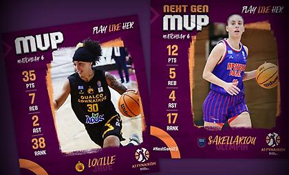 A1 Γυναικών: ΜVP η Λόβιλ, MVP Next Gen η Σακελλαρίου