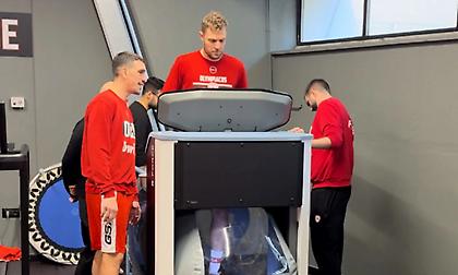 Ολυμπιακός: Ξεκίνησε αποθεραπεία με τον τον anti-gravity διάδρομο ο Βεζένκοφ