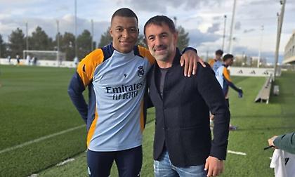 Στην προπόνηση της Ρεάλ ο Καραγκούνης: Έβγαλε φωτογραφίες με Εμπαπέ, Μόντριτς και Αντσελότι!