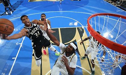 Μέσα στους κορυφαίους της εβδομάδας στο ΝΒΑ ο Giannis